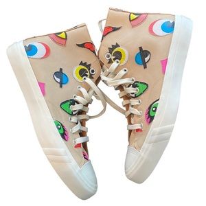 Pro Keds Royal High Unreleased Rare High Top Sneakers Stitched Eyes Mens 11 NEW